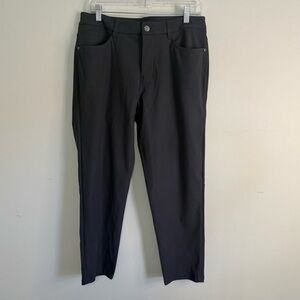 LULULEMON Men’s ABC Pants Black Slim Warpstreme Stretch Commuter Travel Tech 31